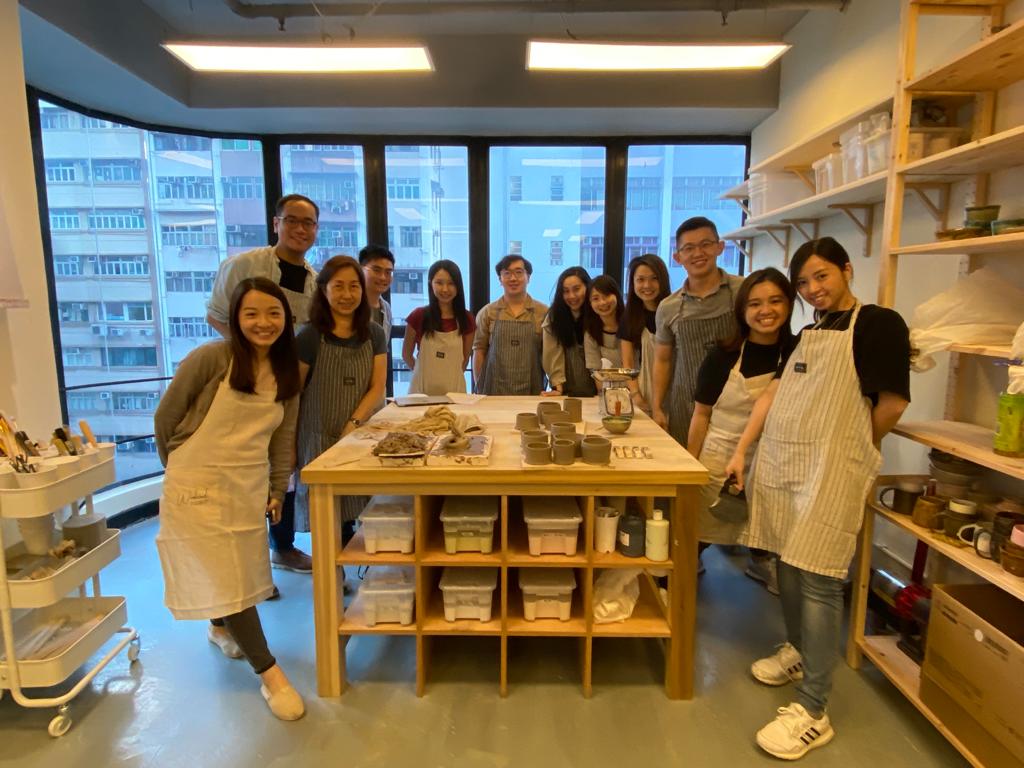 Team pottery workshop